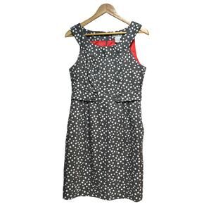 Robbie Bee Dress Women's Size 8 Gray‎ White Sleeveless Sheath Scoop Neck